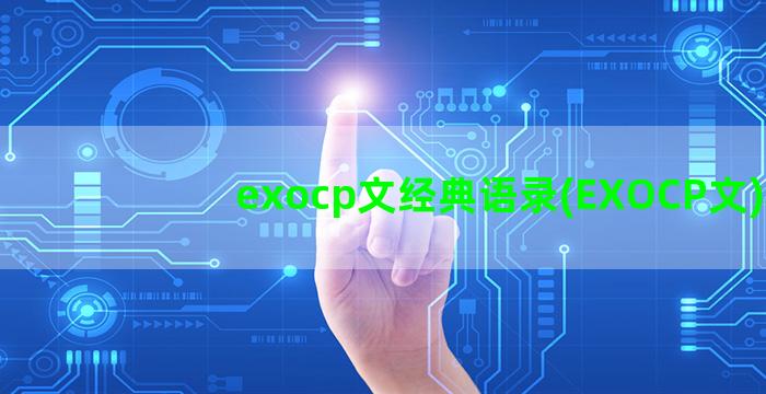 exocp文经典语录(EXOCP文)